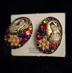 Virgin of Guadalupe earrings